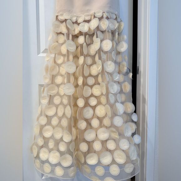 NWOT BRONX AND BANCO HARPER STRAIGHT DRESS in Cream Strapless Wedding Gown - Picture 12 of 16